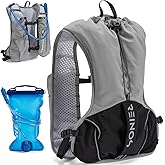 Running Vest for Women and Men Lightweight Hydration Backpack Pack with 1.5L Water Bladder Bag Running Gear Accessories for Hiking Trail Cycling Marathon