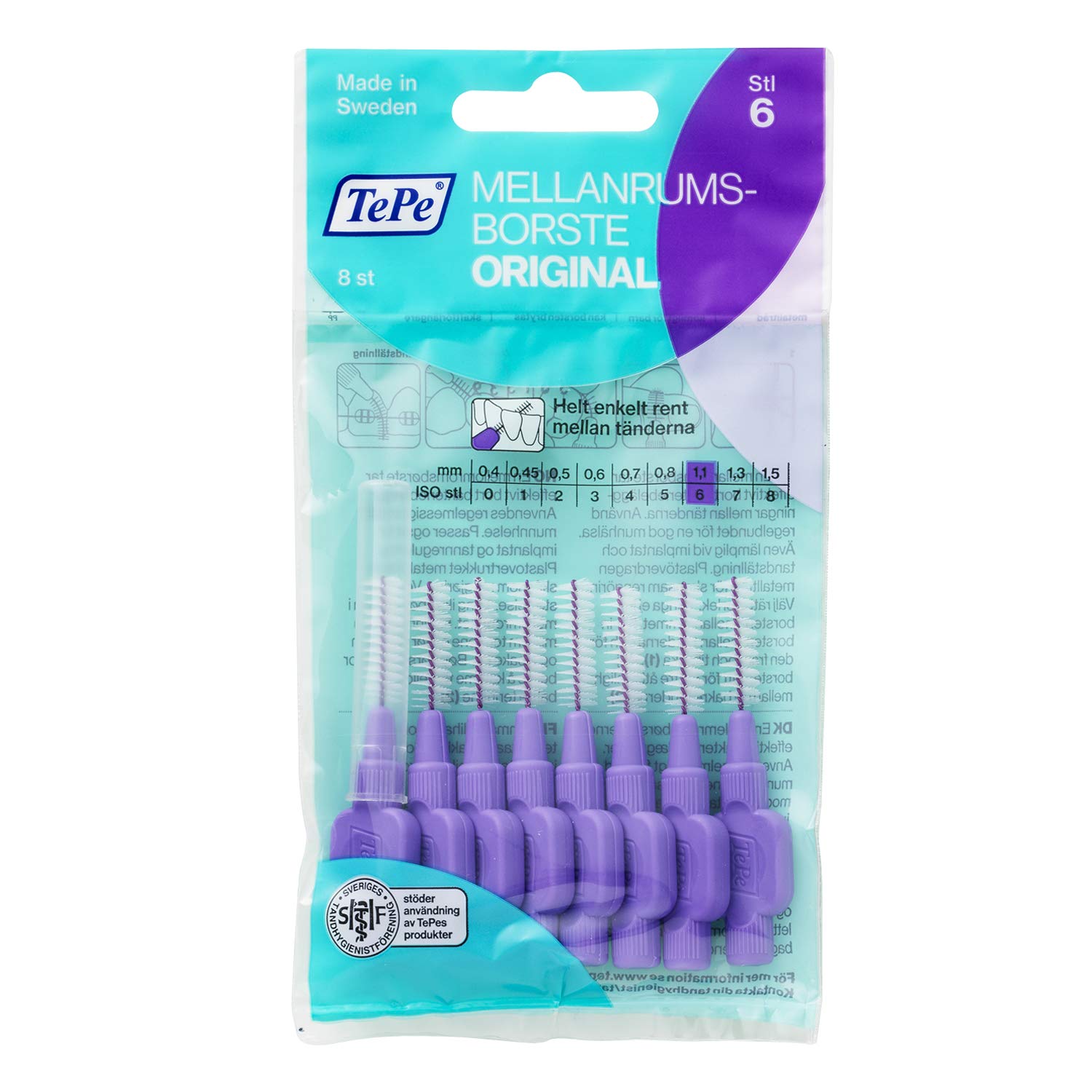 TEPE 1.1 Mm Size 6 Original Interdental Brush