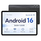 Android Tablet 11 inch with Octa-Core Processor, 36GBRAM+128GB Storage, 7800mAh Large Battery, Gemini AI, 1TB Expandable, 5G/2.4G WiFi, BT 5.4,Dual Camera, Tablet for Study, Business&amp;Entertainment
