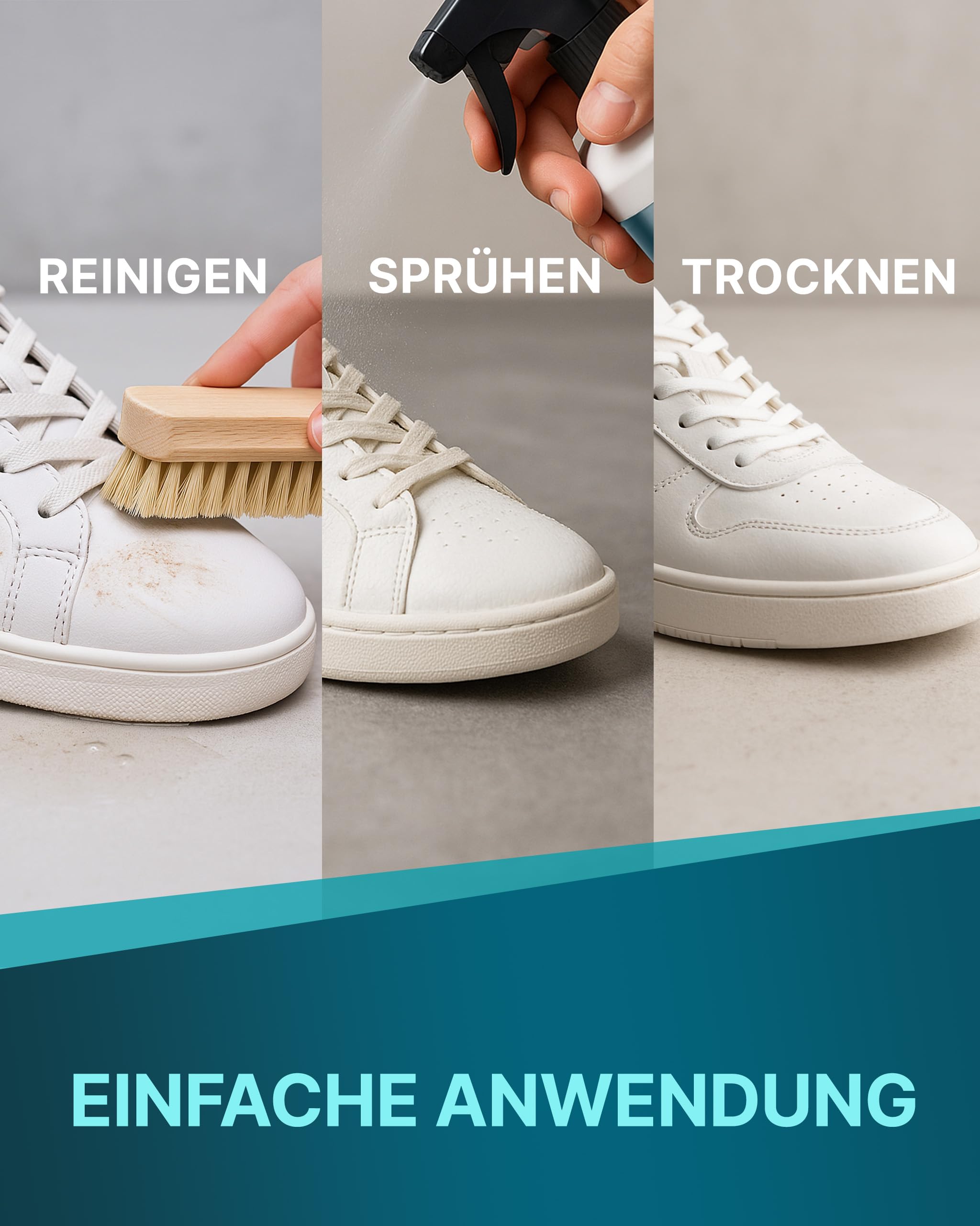 KLARBERG Imprägnierspray Schuhe wasserdicht - Wasser- & Schmutzabweisender Schuhspray - Ideal für alle Schuhe - von Sneaker & UGG's bis zu Wander- & Wildleder Schuhe - Biologisch abbaubar (500 ml) 4