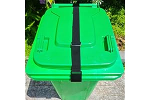 CHNGNA Trash Can Locks for Animals Universal Raccoon Bear Proof Trash Can Lock Strap Trash Bin Lock Adjustable Garbage Can Lid Locks Strap for Outdoor Garbage Can