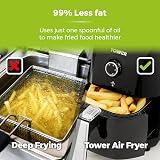 Tower Vortx Compact Air Fryer 1.5L 900W Black 30 Min Timer view 5