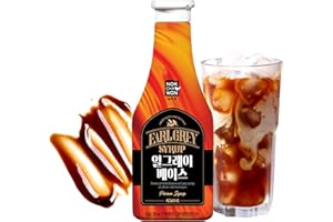 [Nokchawon] Earl Grey Tea Syrup 15.22 fl oz(450g) - Coffee Syrup, Drink Syrup, Rich Bergamot Flavor Liquid for Highballs, Milk Tea, Aide, Boba Bubble Tea