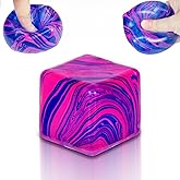 Puffwize Ice Cube Squishy Veined Ice Cube Fidget Toy Purple Stress Ball Squeeze Toys Stress 5cm(1.97") Veined Ice Cube Squishy Fidget Sensory Toys Kids Youth Adult Puffwize (Purple)