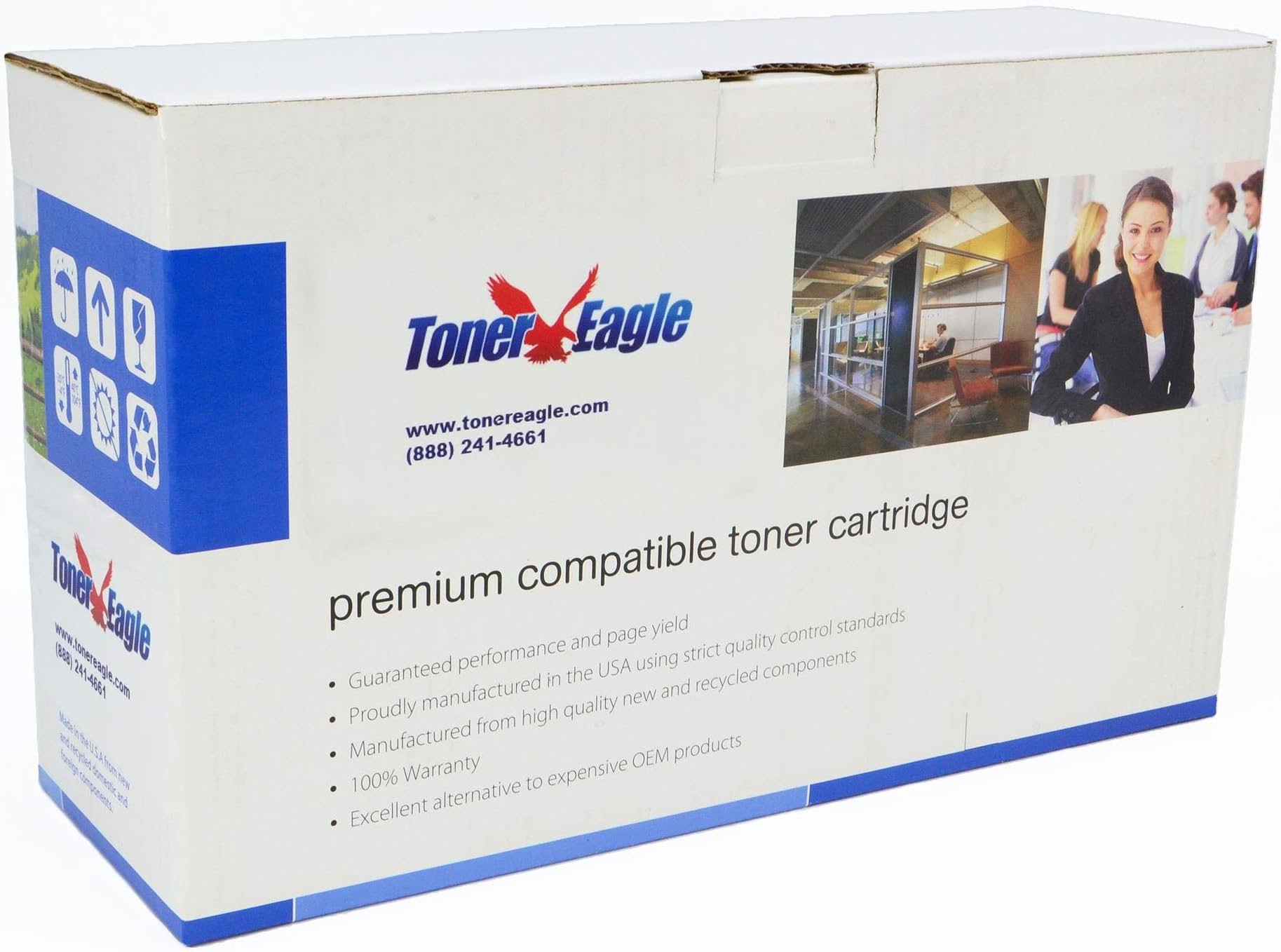 Toner Eagle Re-Manufactured Toner Cartridge Compatible with Lexmark XS651 XS651de MFP 24B5875. Black
