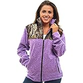 TrailCrest Women's C-Max Full Zip Polar Fleece Jacket Mossy Oak Camo Patterns