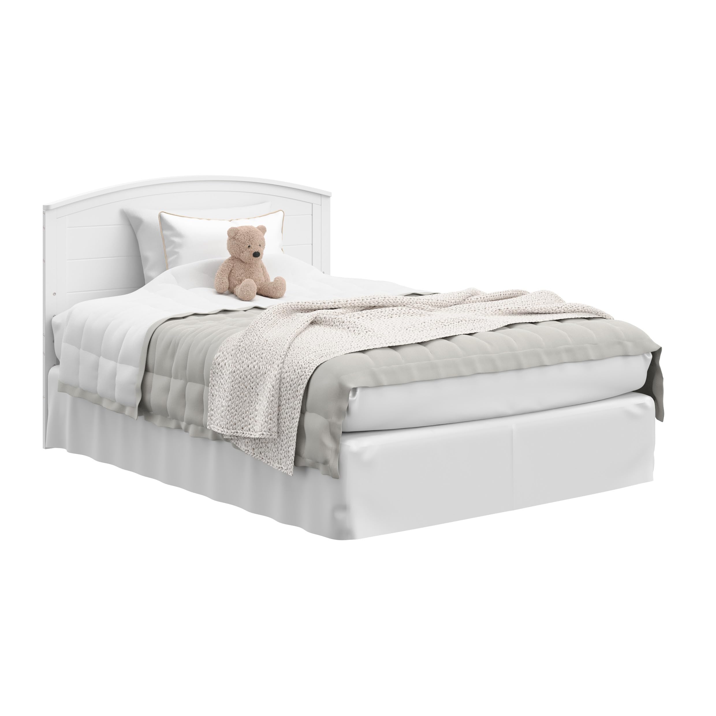 Graco Bellwood 5-in-1 Convertible Crib & Changer with Drawer (White) - GREENGUARD Gold Certified, Full-Size Storage Drawer, Converts to Toddler Bed and Full-Size Bed