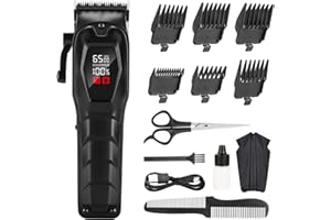 NUTCORE Hair Clippers for Men Professional Hair Trimmer Cordless Rechargeable Powerful Beard Trimmer Hair Cutting Grooming Tool