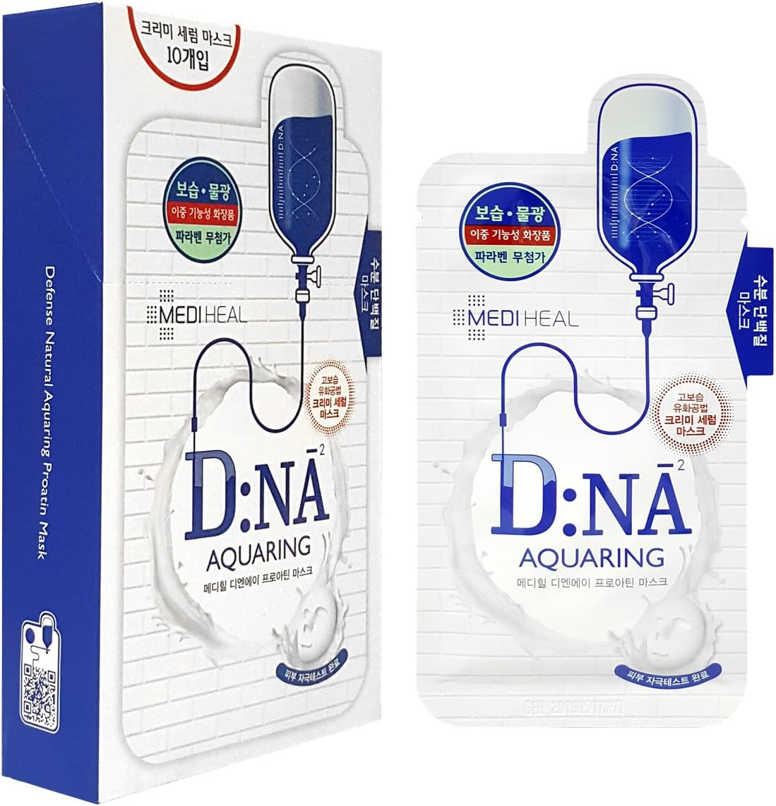 Mediheal D:NA(dna) Proatin Mask 25ml × 10 Pcs Strengthen skin barrier
