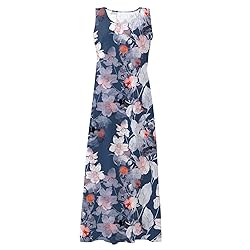 Generic Sundresses for Women Sleeveless Cotton