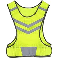 Gilet Lavoro Notturno Adulti Gilet Di Sicurezza Riflettente - 5 Pezzi Gialli, Ideali Per Corsa, Ciclismo, Lavoro Notturno E Cantieri Gilet Sicurezza
