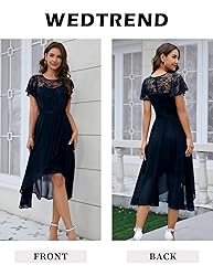 Wedtrend Women's Formal Dress Ruffle Cocktail Party
