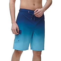 Rokka&Rolla Men's 4-Way Stretch Swim Trunks