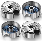 Leifide 4 Pieces Stainless Steel Bobbin Case Compatible with Juki Ddl-5550 Ddl-8100 Ddl-8300 Ddl-8500 Ddl-8700 Single Needle