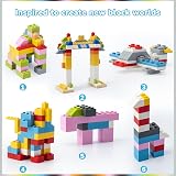 HIUME Building Bricks 1200 Pieces Compatible with Construction Blocks 12 Colors view 3