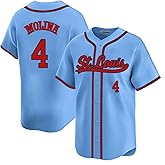 Custom Mens/Women/Youth St. Louis Baseball Stitched T-Shirt for Sports Fan