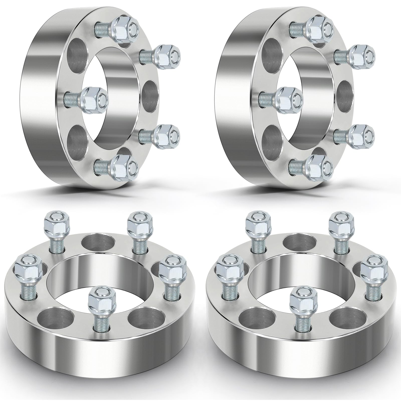 Photo 1 of ECCPP 4PCS 1.5 inch Wheel Spacers 5x4.75 to 5x4.75 5X120.65mm12x1.5 Studs 87.1mm CB 5 Lug fits for 1964-1973 for Chevelle |1988-2012 for Corvette |1982-1990 for S15