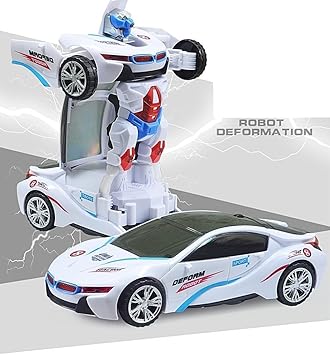 SCEVA Robot to Car Converting Transformer Toy for Kids