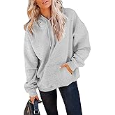 Orchidays Women's Casual Pocket Hoodies Long Sleeve Fashion Drawstring Pullover Tops