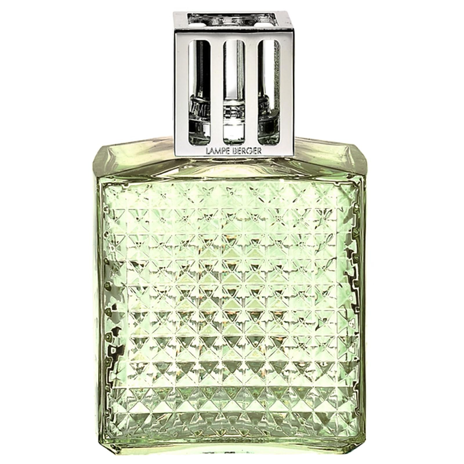 Photo 1 of ***NO LID***Lampe Berger Diamant Green Glass Diffuser – French-Made Air Freshener & Home Fragrance Lamp (5 inches Tall) – Catalytic Odor Eliminator for Home, Kitchen, Bathroom - Luxury Scented Oils not Included
