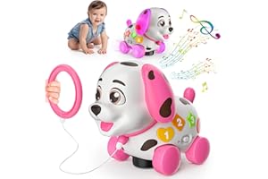 3-in-1 Musical Puppy Toys for 1 Year Old Girl Gift, Educational Baby Toy 6-12-18 Month, 1st Birthday Gift for 1 Year Old Girl