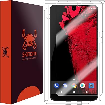 Amazon Com Skinomi Full Body Skin Protector Compatible With Essential Phone Ph 1 Screen Protector Back Cover Techskin Full Coverage Clear Hd Film