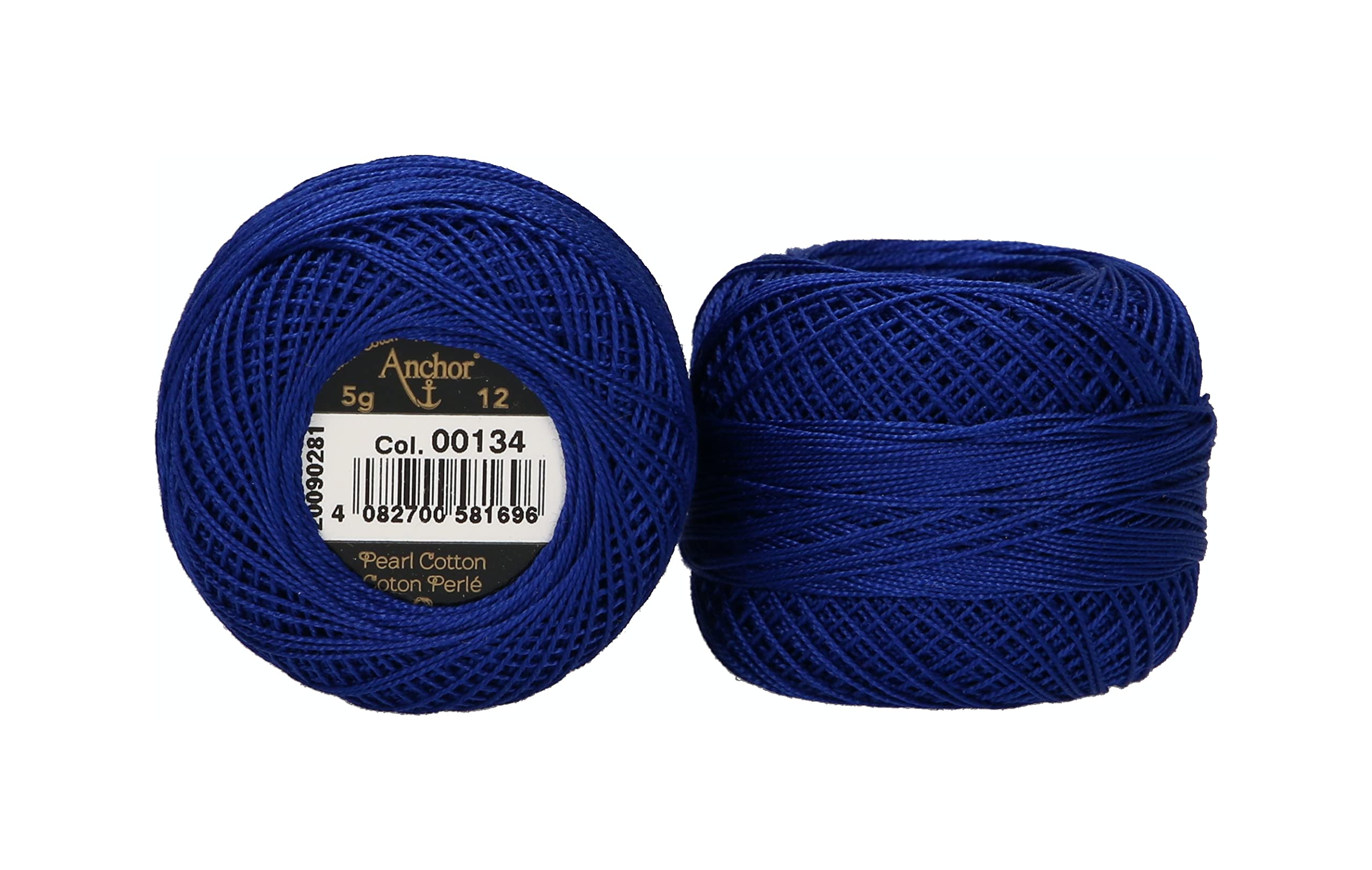 ANCHOR Pearl Yarn, Thickness: 12, Packaging: 5G, Running Length: 56M 134 Embroidery Threads