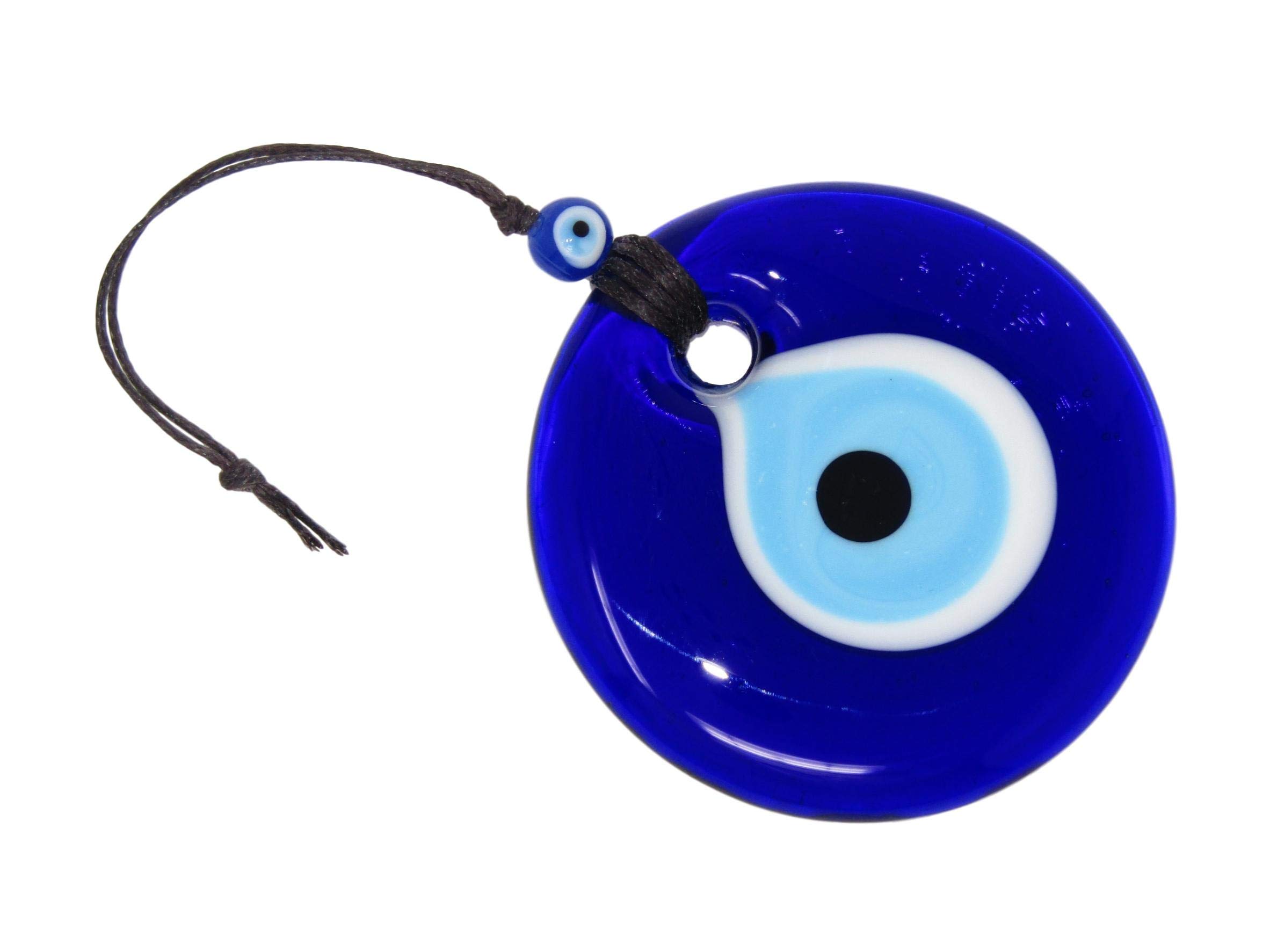 646-7cm Lucky Evil Eye Glass Amulet Hanging Good Luck Protection Handmade by Jeannieparnell