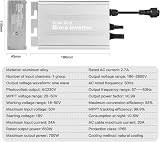 DEWIN 700W Solar Micro Inverter PV Grid Tie MPPT Pure Sine Wave Waterproof IP55 view 7