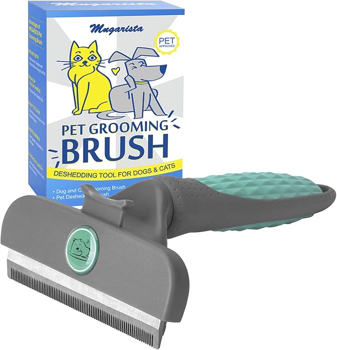 MNGARISTA Deshedding Brush, Dog Brush for Shedding Short and Long Hair