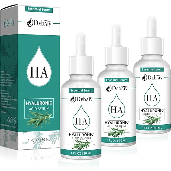 2.3% HYALURONIC ACID SERUM REVITALIZING FACE WITH 4% ROSEMARY EXTRACT FACIAL SERUM (3 PACK 1FL.OZ|30ML)