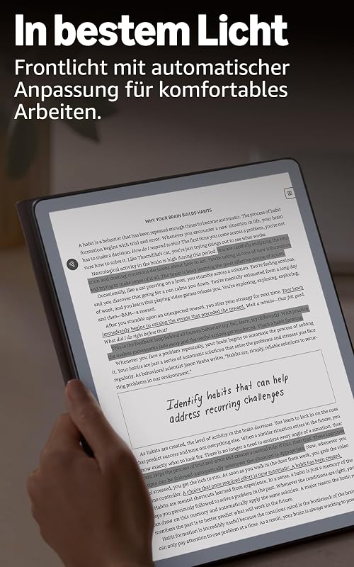 Kindle Scribe 32 GB (neueste Generation) – 11-Zoll-Display mit Frontlicht – Dünner, leichter, schneller – Schreibe im integrierten Notizbuch, in Dokumenten und Büchern