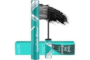 BAMUGOO Thrive Mascara (Black 10.7g/0.38 OZ), Thrive Mascara Liquid Lash Extensions - Brynn Thick and Slender, Waterproof and Sweat Resistant