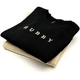 SoGoodKids Embroidered Wifey & Hubby Sweatshirts | Crewneck for Honeymoon | Anniversary, Wedding Gifts