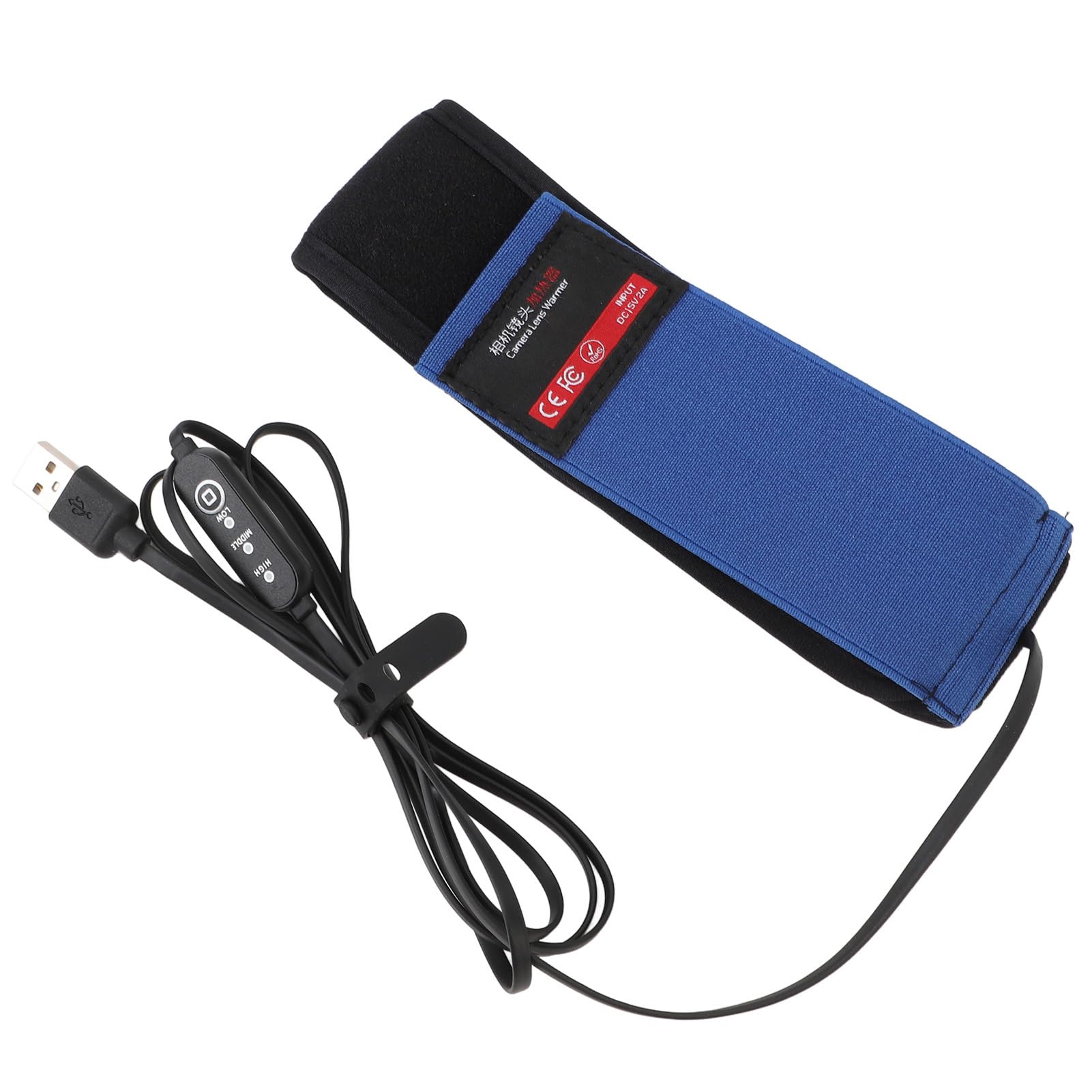 Lens Heater,Anti Fog Belt 3 Temperature Levels Lens Warmer,Lens Heater with USB Fasteners for Camera Telescopes (425mm)