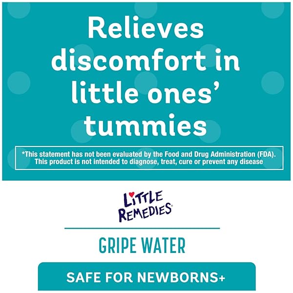 LITTLE REMEDIES GRIPE WATER FOR BABIES, COLIC AND BABY GAS RELIEF FOR NEWBORNS, 4 FL OZ, 3 PACK