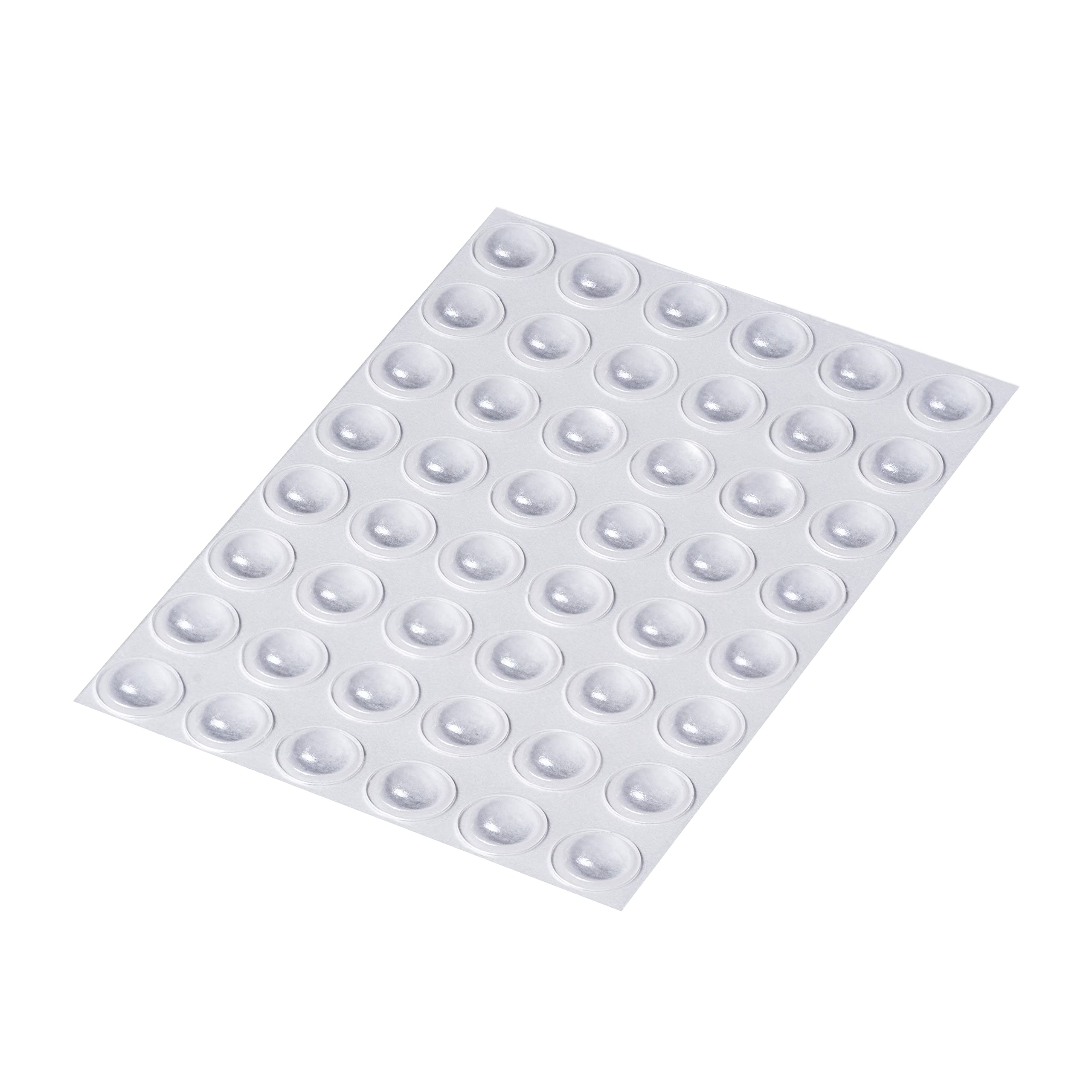 Happy Bananas Self Adhesive Clear Domed Bumper Dots, Rubber Feet for Cabinet Doors, Glass, Chopping Boards, Crafts - 10mm x 3.1mm (48)