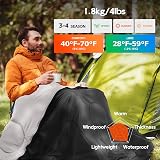 MEREZA Sleeping Bag XL for Men Large Wide 90.5 x 32.3 in Warm view 2