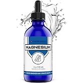 FWS Magnesium Citrate Liquid Drops for Adults and Kids, Pure Magnesium Citrate, Organic, Non-GMO, Vegan, Supports Sleep Calm Energy Muscles Nerves, Easy Adjustable Dosing, 4 Month Supply, 4 oz