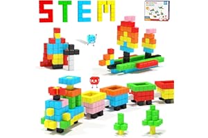 Hiwawind 40pcs Magnetic Blocks -Ideal Gifts for 3 4 5 6 Year Old,STEM Learning Toys for 3-5 Year Old Boys & Girls, Safe & Strong Building Blocks with ASMR Sounds,Classroom Must Haves