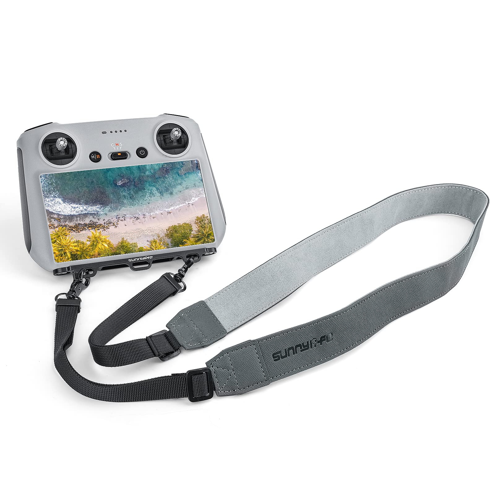 VOLOHAS Adjustable Lanyard for DJI Mavic 3 Pro/Mini 3 Pro Neck Strap Wide Neck Belt Shoulder Strap for DJI RC Remote Control with Screen 3-Hole Buckle Aluminium Alloy No Disassembly for RC Drones