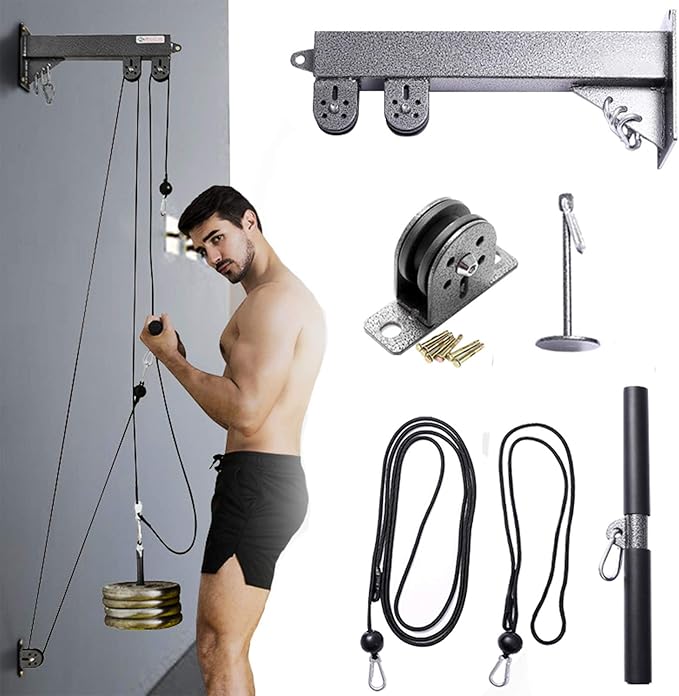 Cable train Fitness equipment for wall mounting, cable fitness