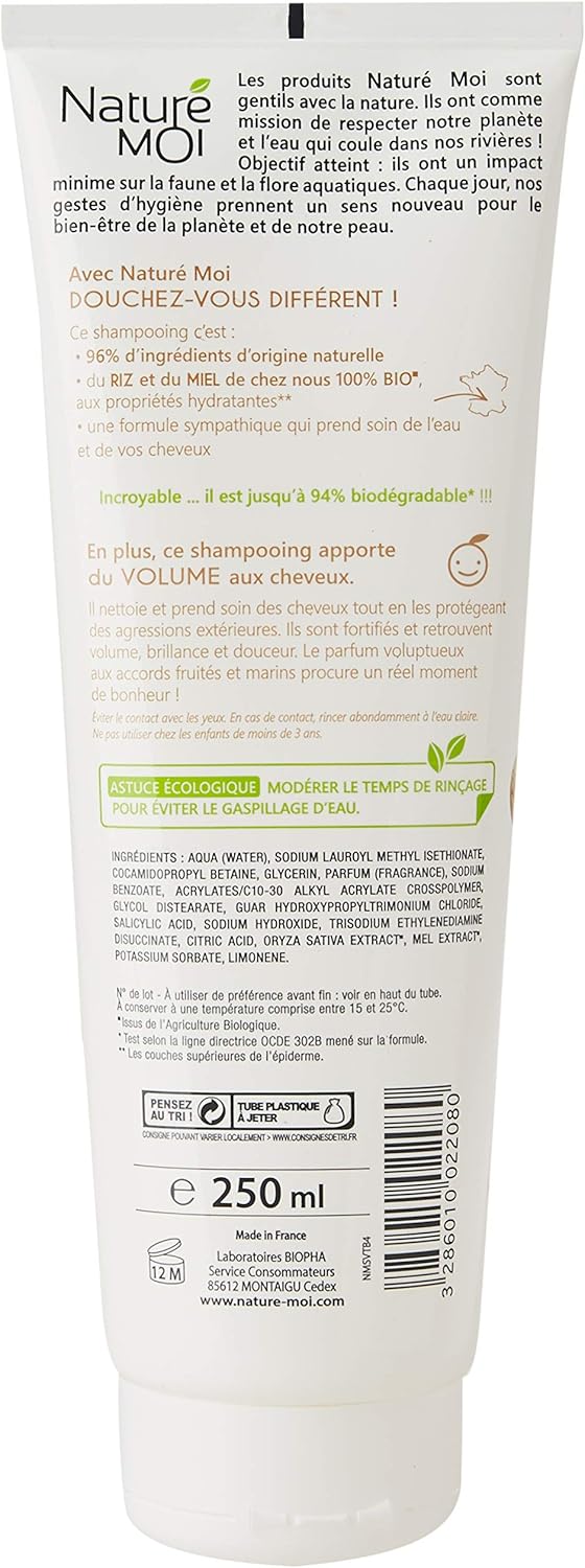 Naturé Moi Volume Shampoo, 250 ml, pfirsich, 250 ml (Pack of 1) - Image 3
