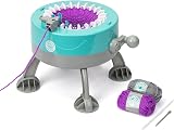 KNITTING CIRCLE Kids Knitting Station 22 Pin Machine Two Colour Yarn Kit view 1