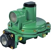 Emerson-Fisher LP-Gas Equipment R622-CFF Propane Second Stage Regulator &ndash; LP Gas Pressure Control for Tank, 9"-13" WC, 1/2" x 3/4" FNPT, 1,400,000 BTU, Residential Regulators