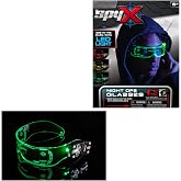 SpyX Night Ops Glasses - Hi-Tech Spy Toy Gadget for Spy Kids Night Mission. Dual LED Lights: White Spotlight &amp; 3-Color Silent Signal Lights. Mission Graphics Etched Into Surface