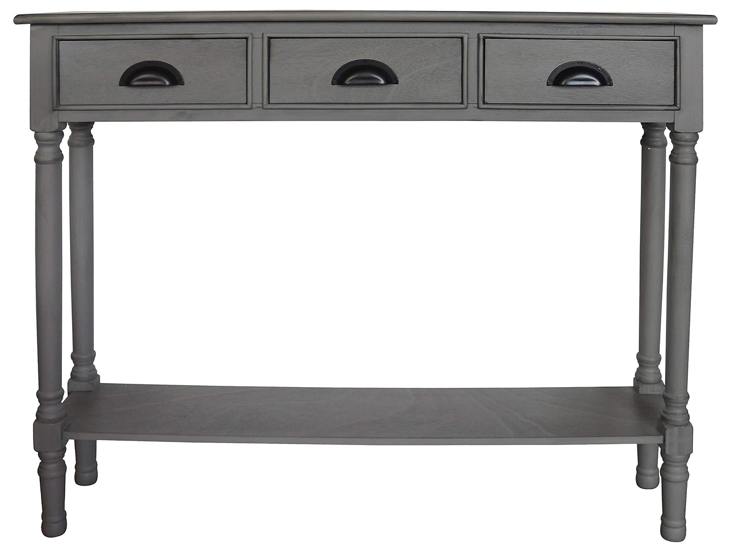 Best Antique Gray 3-Drawer Console Accent Table