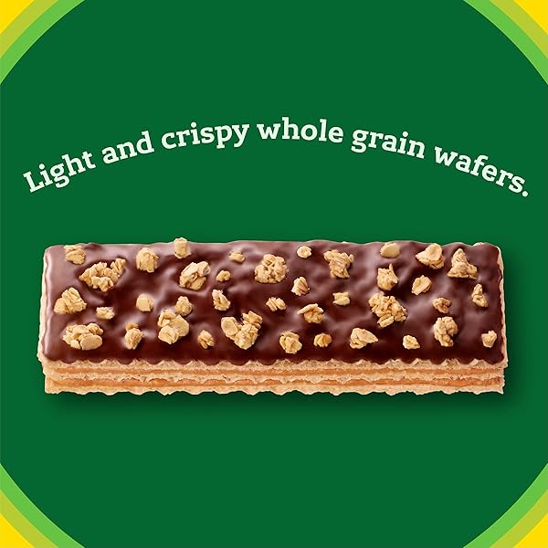 NATURE VALLEY CRISPY CREAMY WAFER BARS, PEANUT BUTTER CHOCOLATE, 4G PROTEIN, 5 BARS, 6.5 OZ