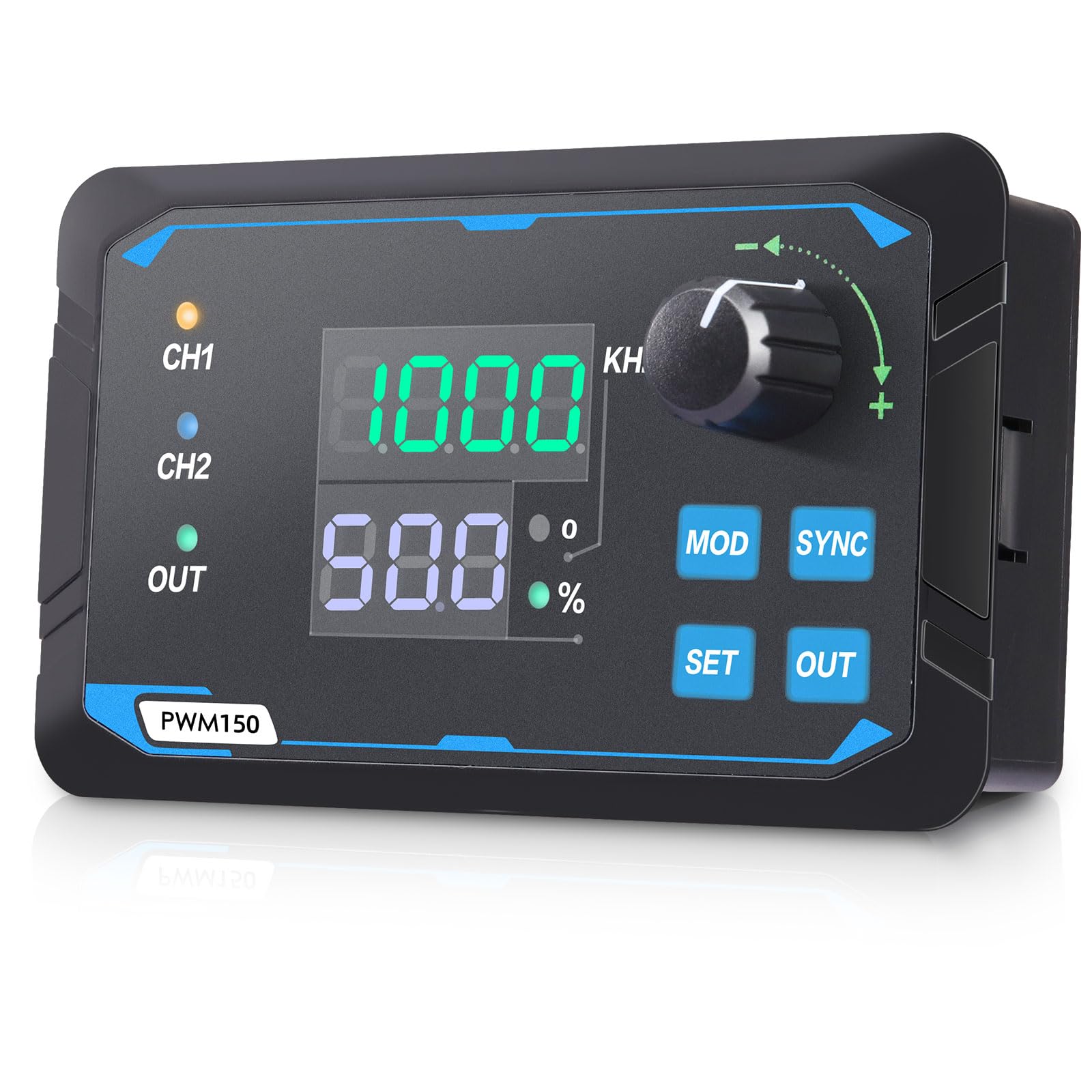 Photo 1 of Koolertron Dual-Channel PWM Signal Generator, high-Precision servo Motor Driver, Square Wave Pulse Wave, Adjustable Frequency, Duty Cycle, Phase, etc., with Storage Function