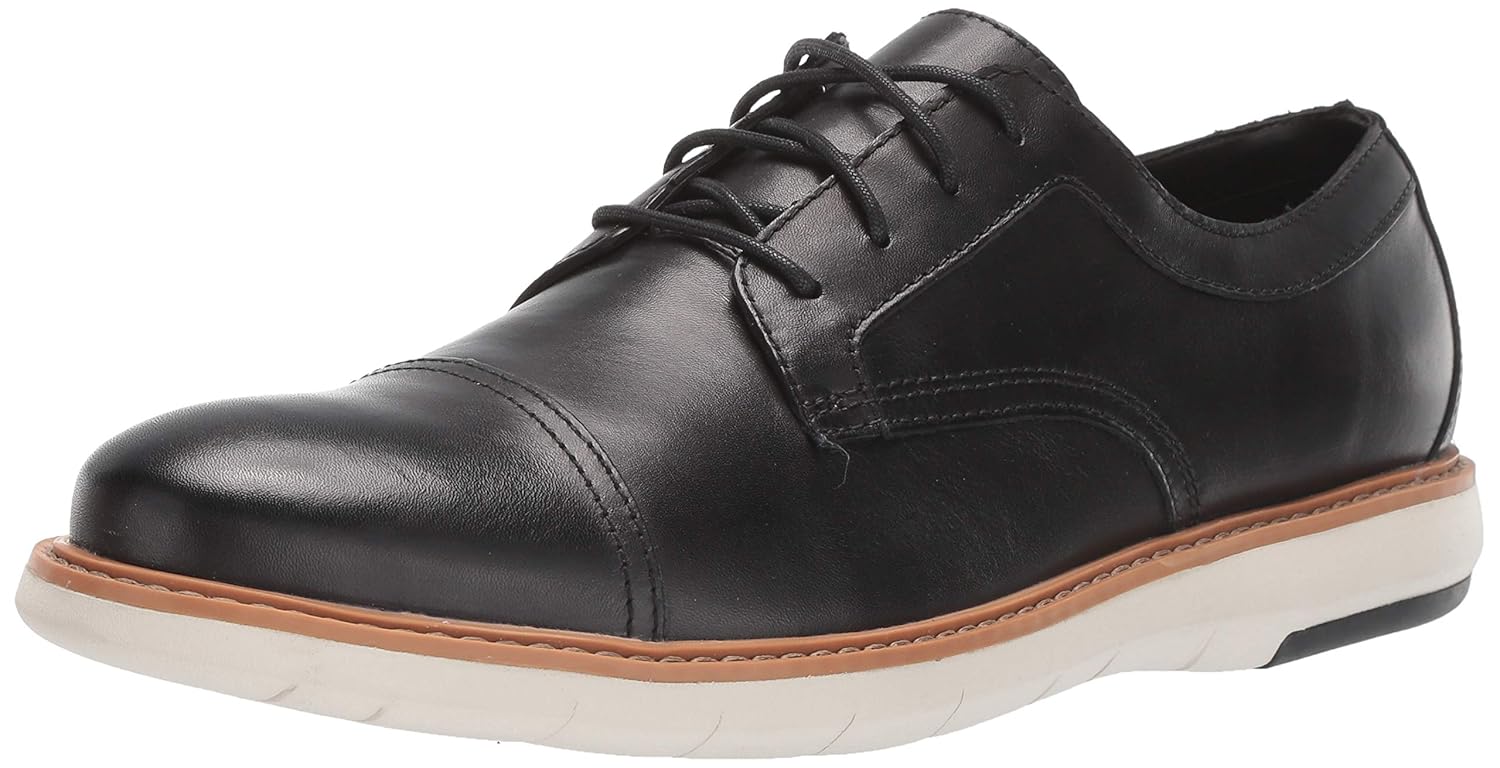 clarks men's draper cap oxford